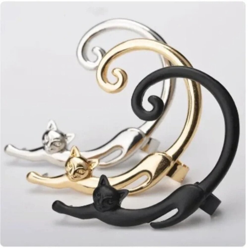 NEW "Puuurfect" Cat Wrap Earring - Picture 2 of 10